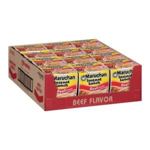 Maruchan Instant Lunch Beef, 2.25 Oz, Pack of 12