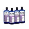 Dr Teal's Foaming Bath with Pure Epsom Salt, Soothe & Sleep with Lavender, 34 fl oz (Pack of 4)