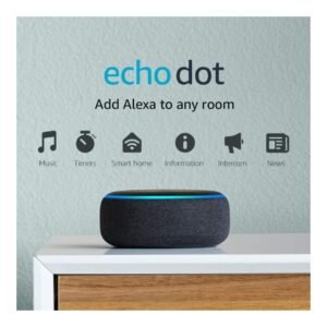 Echo Dot (3rd Gen, 2018 release) – Smart speaker with Alexa – Charcoal