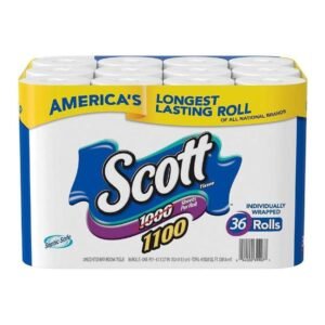 Scott Bath Tissue, 1, 100 Sheetsper Roll, 36 Count
