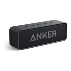 Upgraded, Anker Soundcore Bluetooth Speaker with IPX5 Waterproof, Stereo Sound, 24H Playtime, Portable Wireless Speaker for iPhone, Samsung and More