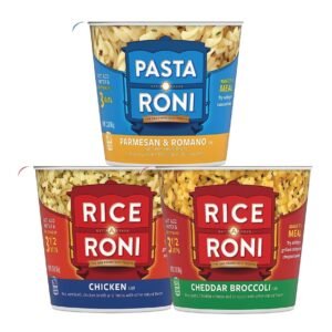 PASTA RONI Quaker Rice a Roni Cups Individual Cup, 3-Flavor Variety Pack, 2.25 Oz, 12 count (Pack of 1)