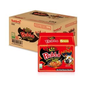 Samyang 2X Buldak (Korean) Hot Spicy Chicken Stir Fried Ramen 4.94 oz (Pack of 40)