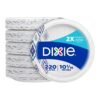 Dixie Paper Plates, 10 1/16 inch, Dinner Size Printed Disposable Plate, 44 Count (Pack of 5) , Packaging and Design May Vary