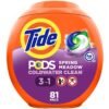 Tide PODS Laundry Detergent Soap Pods, Spring Meadow, 81 count