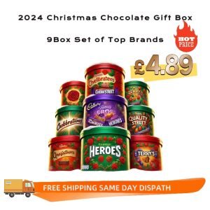 🎅 Unbeatable Price - 9 Box Set of Top Brands: Roses, Heroes, Quality Street, Celebrations, Terry's Orange, Qerry & More! 🎁