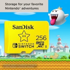 [New Year Price Free Shipping]SanDisk SDSQXAO-256G-GNCZN Nintendo Switch MicroSDXC Card