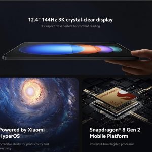 Exclusive for New Users[Just $1.99]：Xiaomi Tablet Xiaomi Pad 6S Pro 12.4 Snapdragon 8 Gen2 12.4" 3K 144Hz Display Hyper OS 10000mAh 120W Super Fast Charge Tablet PC