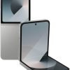 Samsung Galaxy Z Flip6, AI Smartphone, Android Smartphone, 256GB Storage, 50MP Rear Camera, AI Flex Zoom, Live Translate - Silver Shadow
