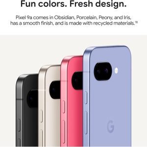 Google Pixel 9a with Gemini - Unlocked Android Smartphone with Incredible Camera and AI Photo Editing, All-Day Battery, and Powerful Security - 256G
